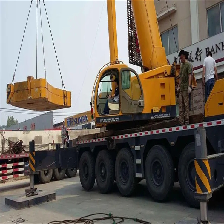 顺河回族当地吊车出租|机器吊装|75吨|工厂搬迁服务